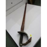 MILITARY, Geroge V officer's sword with leather scabbard