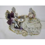 CAPO-DI-MONTE- STYLE, "The Chess Players", 7" height