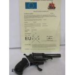 FIREARMS, British Bulldog .32 revolver with deactivation certificate