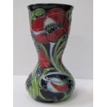 MOORCROFT, "Helen" pattern 7" vase by Rachael Bishop, dated 2006