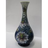 MOORCROFT, limited edition "Love in the Mist", 12" vase dated 1995