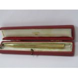 9ct YELLOW GOLD PROPELLING PENCIL BY CARTIER, in working condition, in Cartier box