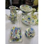 MASONS IRONSTONE, "Regency" design tabelware, including butter dish, ginger jar and tureen