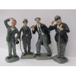 LAUREL & HARDY, pair of Royal Doulton limited edition figures with similar figures for Groucho