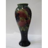 MOORCROFT, "Bird, Pomegranate and Grape" design, 11" inverted baluster vase
