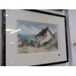 S. J. BEER, signed watercolour "View of Cadgwith", 8" x 13.5"