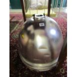 INDUSTRIAL LIGHTING, collection of 5 metal light domes, 90" dia