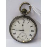 SILVER CASED TOP WIND POCKET WATCH in untested condition