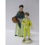 ROYAL DOULTON FIGURE, "The Orange Lady", HN 1953; also Royal Worcester figure "The Parakeet",