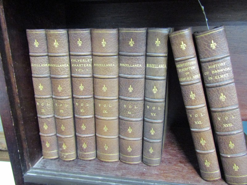 THORESBY SOCIETY, 8 uniformly bound and half leather volumes relating to publications from the - Image 2 of 4