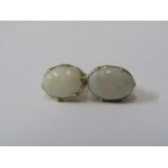 PAIR OF 9ct YELLOW GOLD OPAL STUD EARRINGS
