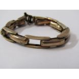 9ct YELLOW GOLD WATCH BRACELET, approx 7 grams