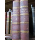 CORNWALL, Hitchins and Drew "The History of Cornwall" 1824 in 2 half leather bound volumes with