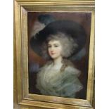 THOMAS GAINSBOROUGH (1727-1788), oil on panel "Portrait of Lady Foster, later Duchess of