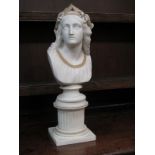 COPELAND PARIAN, bust of Oenone by W C Marshall for Crystal Palace Arts Union, 17" height