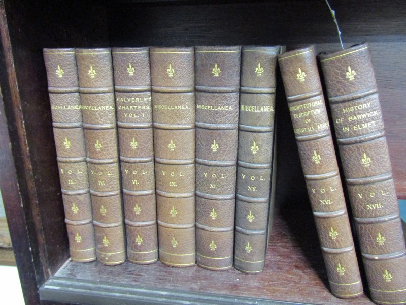 THORESBY SOCIETY, 8 uniformly bound and half leather volumes relating to publications from the