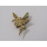9ct YELLOW GOLD TINKERBELL FAIRY BROOCH
