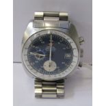 VINTAGE OMEGA SEAMASTER AUTOMATIC CHRONOGRAPH WRIST WATCH, mechanism appears in good working