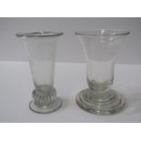 ANTIQUE GLASSES, 2 early jelly glasses