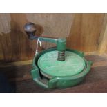 KITCHENALIA, Vono no 2 knife cleaner in green enamel