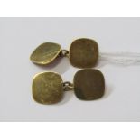 PAIR OF 9ct YELLOW GOLD CUFF LINKS, combined weight approx. 5.5grams
