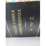 CORNWALL, "Collectanea Cornubiensia" by George Boase, 1890 limited edition with spine rebacked