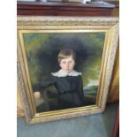 19th CENTURY ENGLISH SCHOOL, oil on canvas "Portrait of Thomas Bentley Locke", 29" x 24"