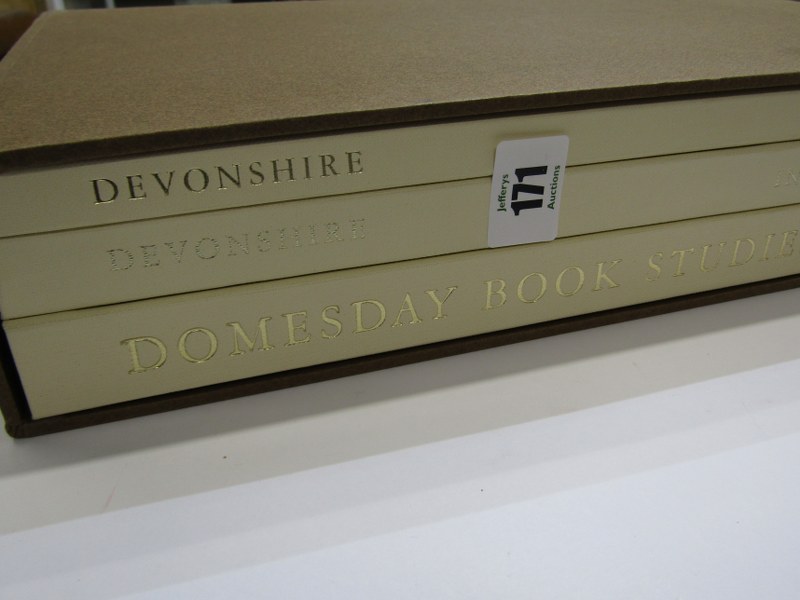 DEVON, "Domesday Book" 1987 in 3 volumes with original slip case