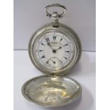 SILVER CASED POCKET WATCH by K Serkisoff & Co of Constantinople, 800 grade silver, movement in