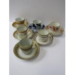 REGENCY TEAWARE, collection of 6 pieces of early 19th Century teaware including vine decorated
