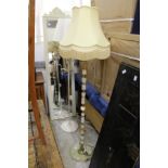 An onyx standard lamp.