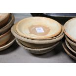 Four Chinese pottery bowls.