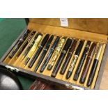 A good collection of fountain pens.