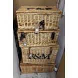 Fortnum & Mason wicker hampers.