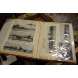 A large quantity of photograph albums containing numerous photos of aeroplanes.