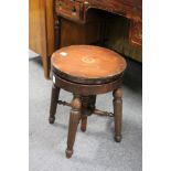 A William IVth mahogany revolving music seat.