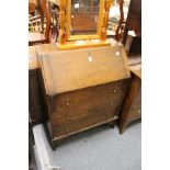 An oak bureau.