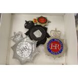 Police badges.