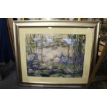 Claude Monet 'Lily Pond' colour print.