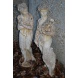 A good pair of neo-classical style garden figures.