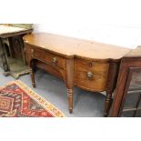 A 19th century mahogany large sideboard.