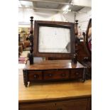 A 19th century mahogany dressing table mirror.