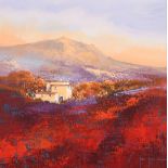 John Horswell, born 1952, A Provencal landscape with distant hills, oil on canvas, signed, 15.5"