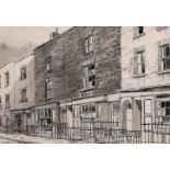Geoffery Scowcroft Fletcher (1923-2004) British, 'Knox Street, Marylebone', ink drawing,signed, 8.5"