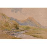 Thomas Leeson Rowbotham (1823-1875) British, "Near Loch Awe, Argyll", watercolour, inscribed and