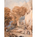 19th Century English School. Two Large Format Watercolours of Pastoral Scenes. 24" x 17.5", As