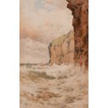 Arthur Suker (1857-1902) British. A Coastal Landscape, Watercolour, Signed with Monogram, 9.5" x