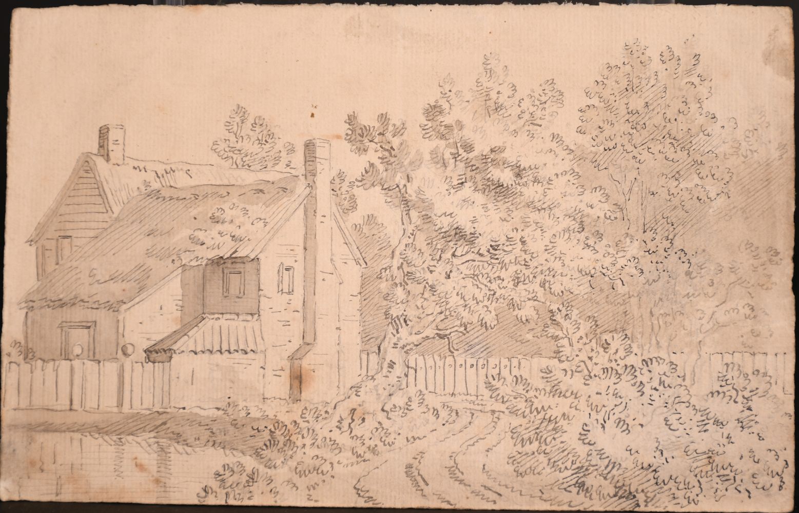 A collection of mainly 19th century, pen, ink & wash and pencil drawings, various subjects, (qty) - Image 8 of 8
