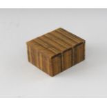 A TIGER'S EYE BOX AND LID. 2.5ins.