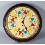 AN R.A.F. WALL CLOCK with fusee movement. 12ins diameter.